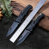 Cuchillo fileteador plegable de acero inoxidable: cortador de carne portátil para pesca y acampada