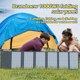 1000W Foldable Solar Panel Charger – Portable Power Supply for Camping & Outdoor Devices