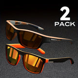 2PCS Polarized UV Protection Sunglasses – Ultimate Sun Shades for Summer!