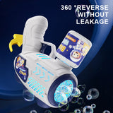 Astronaut Bubble Gun Toy - Automatic Bubble Blower with Rocket Design for Kids