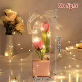 Eternal Galaxy Rose in Glass Dome - Colorful LED Flower Gift for Valentine's Day