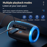 Portable Waterproof Bluetooth Speaker with TWS & Subwoofer Sound