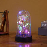 Premium Decorative Silk Rose in Glass Dome – Eternal Flower Gift for Home & Romantic Occasions