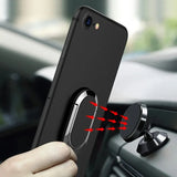 Soporte magnético universal de lujo para teléfono con anillo giratorio de 360°: agarre para los dedos y soporte para automóvil