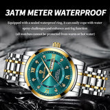 Men’s Stainless Steel Quartz Wristwatch with Waterproof Chronograph