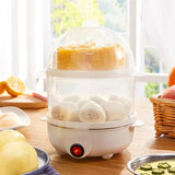 Multifunctional Electric Egg Cooker – Rapid Double-Layer Egg Boiler & Steamer