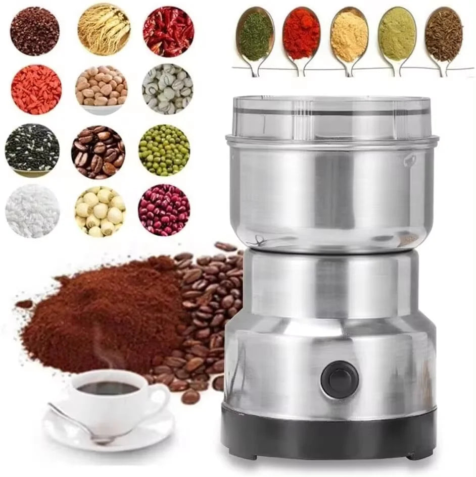 Mini molinillo eléctrico de 300 ml: molinillo de café, especias y granos con 4 cuchillas
