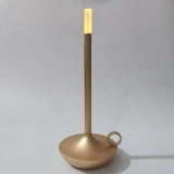 Lámpara de mesa LED táctil moderna: lámpara de aluminio blanca regulable y ajustable para dormitorio, 5 V CC