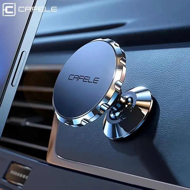 Soporte magnético para teléfono de coche: soporte para salpicadero giratorio de 360° para un soporte universal y seguro del teléfono