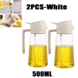 Oil Spray Bottle for Cooking – Refillable Olive Oil Dispenser for BBQ, Baking & Kitchen Use (200ml–500ml)
