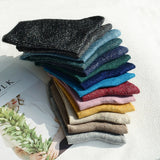 Women's Mid-Tube Cotton Socks – Soft Breathable Knit, 3-Pair Casual Set