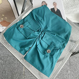 Women's High Waist Yoga Shorts with Pockets - Quick-Drying Gym & Running Shorts
