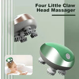 Waterproof Electric Scalp Massager for Hair Growth & Full Body Relaxation