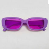 Retro Rectangle Sunglasses for Women – UV400 Vintage Fashion Eyewear with Anti-Glare Lenses