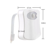 Motion Sensor LED Toilet Night Light with 8/16 Color Options