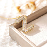 Letter Pendant Necklace for Women – Mood & Sleep Tracker Fashion Jewelry for Office & Career
