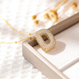 Letter Pendant Necklace for Women – Mood & Sleep Tracker Fashion Jewelry for Office & Career
