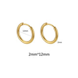 Unisex Stainless Steel Hoop Earrings – Multipack in Gold & Steel Finishes