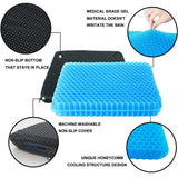 Cooling Gel Seat Cushion for Office, Car & Home – Pressure Relief & Breathable Comfort