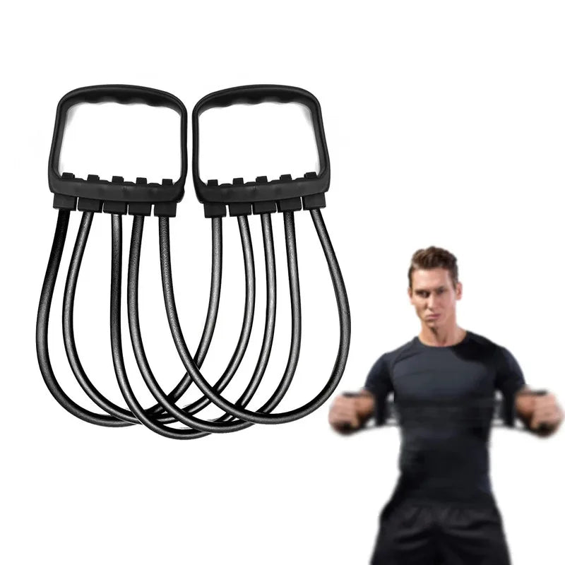 Adjustable Resistance Chest Expander – Full Body Strength Training Bands for Home Workout