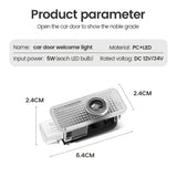 Audi Logo LED Door Projector Lights – Laser Welcome Lights for S/RS/Q Series (Pair)