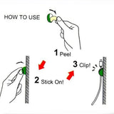 5/50 unidades de mini organizadores de cables con clips para cables de carga USB, organizadores de escritorio, protectores de cables para el hogar, la oficina y el coche