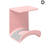Soporte de pared universal para auriculares: colgador de plástico adhesivo para debajo del escritorio para juegos, auriculares y cascos