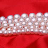 Elegant 925 Sterling Silver Freshwater Pearl Necklace – High Luster 6–11mm AAAA Round Pearls, 45cm for Women