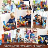 Magnetic Building Blocks Set for Kids – STEM Educational Forest Castle Toy (0.78 inch Cubes)
