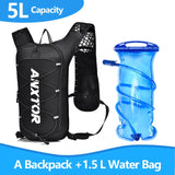 Unisex Lightweight 5L Running and Cycling Backpack with Water Bladder