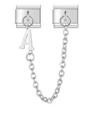 Pulsera unisex de acero inoxidable con dijes de animales: pulsera clásica y moderna con cierre de anilla de resorte