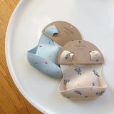 Babero de silicona con dibujos animados para bebés: babero de alimentación suave, impermeable y ajustable para niños pequeños (1 a 3 años)