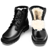 Men’s PU Leather Safety Boots – Stylish Platform Ankle Boots with Waterproof and Metal Toe Cap