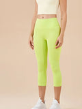 Women's High-Waist Calf-Length Yoga Leggings with Pockets – Stretchy, Breathable Workout Pants