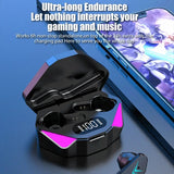 2024 TWS Gaming Earbuds - 65ms Low Latency Bluetooth Earbuds with Mic for Mobile & PC Gaming