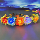 Galaxy Rose – Eternal 24K Gold Foil Artificial Flower for Romantic Decor & Gifting