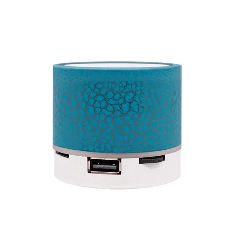 Mini Wireless Bluetooth Speaker with LED Lights & Super Bass – Portable Stereo Sound for Home & Outdoor Use