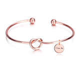 Personalized Name Cuff Bracelet - Custom Engraved Stainless Steel Bangle for Women