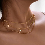 Elegante collar con colgante de corazón de cristal: joyería atemporal para mujeres