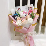 Hello Kitty Plush Bouquet - Sanrio Flower Doll Gift Set (35cm)