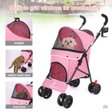 Lightweight Folding Pet Stroller – Travel in Comfort & Style