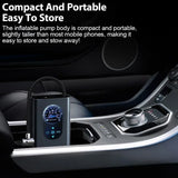 Portable Wireless Car Air Pump with Digital Display & Multi-Mode Inflation