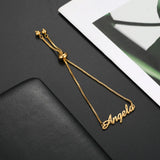 Custom Name Bracelet for Women & Kids - Adjustable Stainless Steel Personalized Jewelry