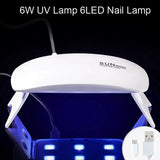 Portable UV LED Nail Lamp for Gel Polish – Rechargeable Mini Nail Dryer for Fast Curing