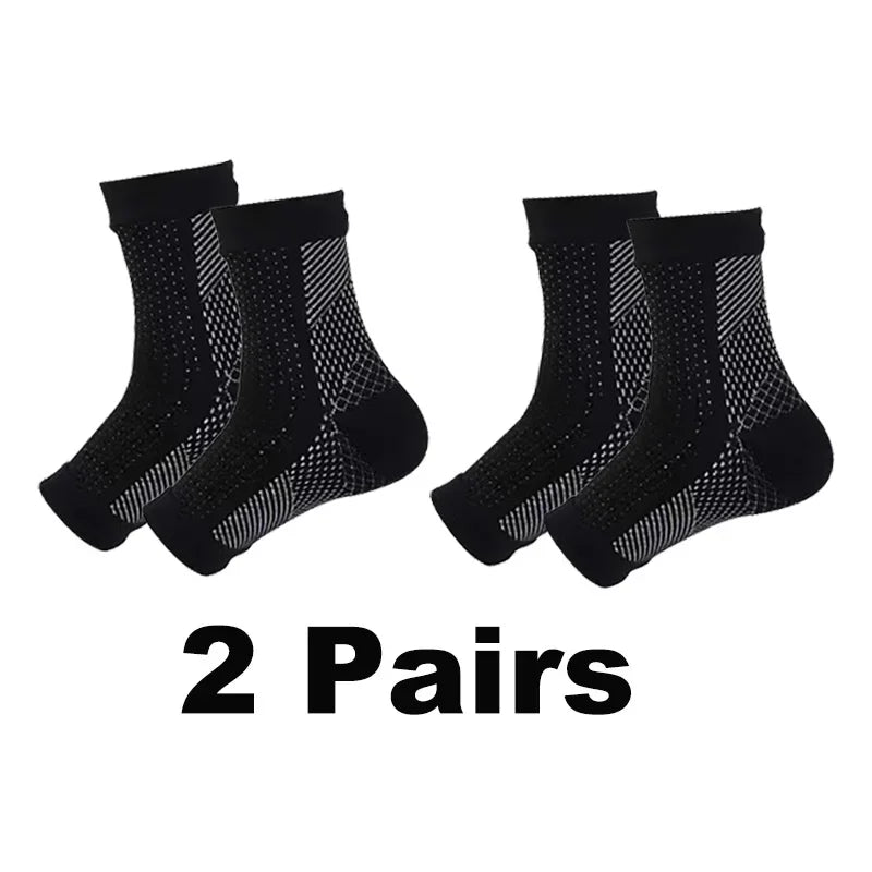 3-Pack Breathable Compression Socks for Men & Women - Sports & Everyday Wear