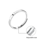 Sun and Moon Adjustable Couple Rings Set – Minimalist Wedding & Engagement Jewelry for Lovers