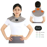 USB-Powered Heated Shoulder and Neck Wrap – Electric Heating Massage Shawl for Pain Relief