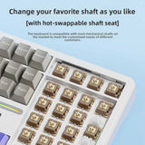 Wireless Mechanical Keyboard – Hot Swappable, RGB Backlit, Ergonomic Full-Size Gaming Keyboard