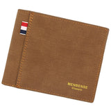 Men's Slim Leather Wallet – Premium PU Card Holder with Free Name Engraving