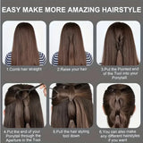 Juego de 6 piezas para peinar el cabello: cepillos, peine, lazo para trenzar y botella con rociador